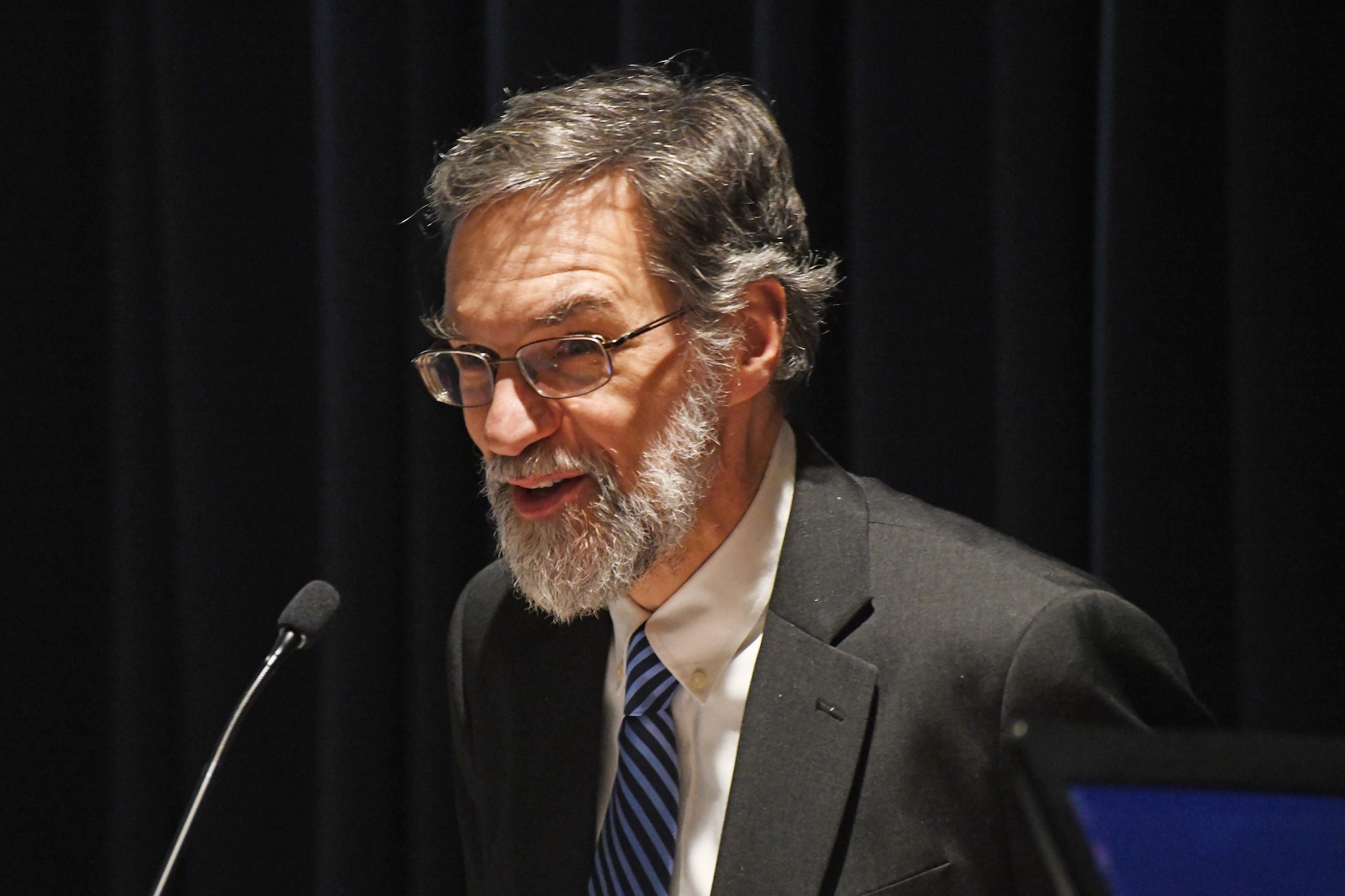 Dr. Gorman gives a speech